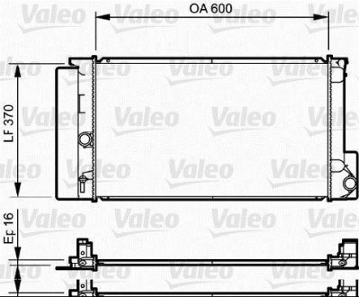 Радиатор, охлаждение двигателя Valeo 735250 (фото 1)