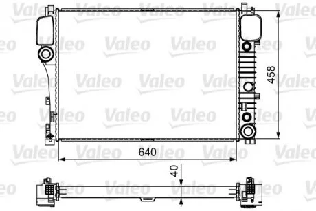 Радиатор, охлаждение двигателя Valeo 735299