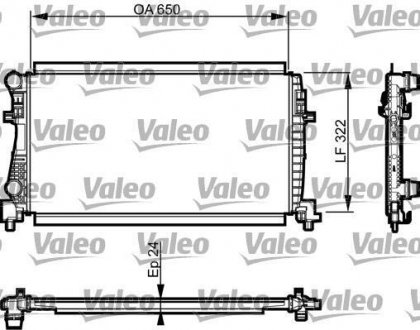 Радиатор, охлаждение двигателя Valeo 735557 (фото 1)