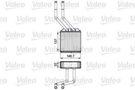Радиатор отопителя Valeo 811520 (фото 1)
