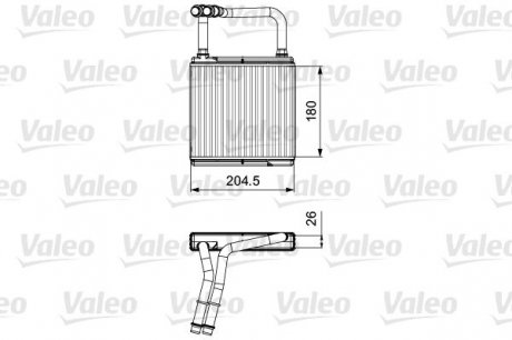 Радиатор отопителя Valeo 811526