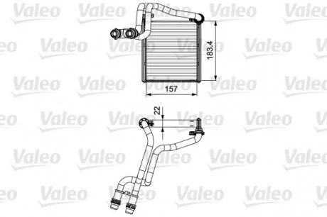 Радиатор отопителя Valeo 811536
