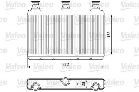 Радіатор обігрівача Valeo 811537 (фото 1)