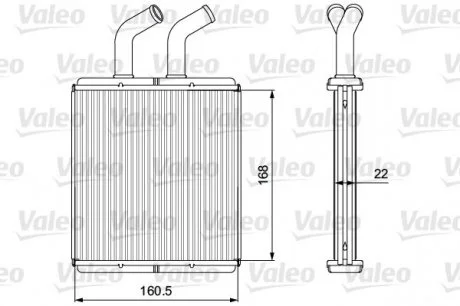 Радиатор отопителя Valeo 811562