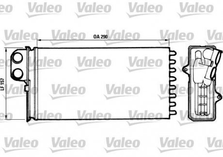 Радиатор отопителя Valeo 812037 (фото 1)