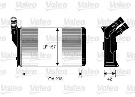 Радиатор отопителя Valeo 812044