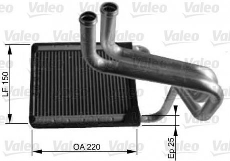 Радиатор отопителя Valeo 812430