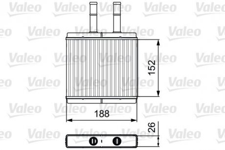 Радиатор отопителя Valeo 812442