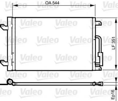 Фото радиатор кондиционера Valeo 814198 Радиатор кондиционера Valeo 814198