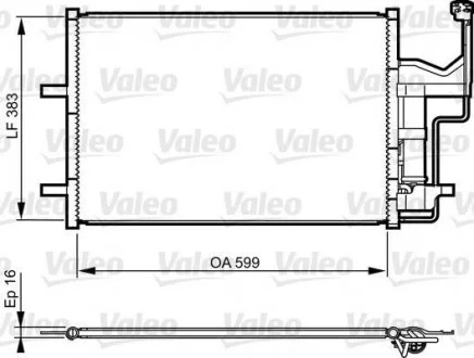 Радіатор кондиціонера Valeo 814216 (фото 1)