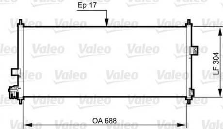 Радіатор кондиціонера Valeo 814328