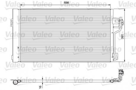 Радиатор кондиционера Valeo 814391 (фото 1)