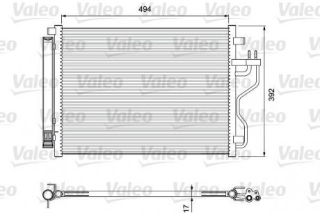 Радиатор кондиционера Valeo 814396 (фото 1)