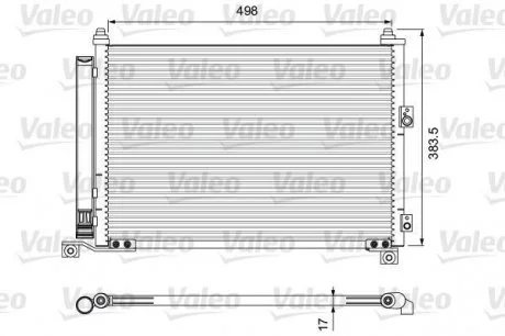 Радиатор кондиционера Valeo 814403