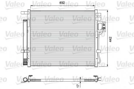 Фото 1 - радиатор кондиционера Valeo 814404 Радиатор кондиционера Valeo 814404 (фото 1)