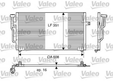 Радиатор кондиционера Valeo 817559