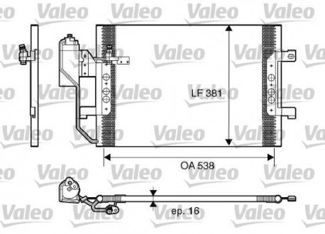 Радіатор кондиціонера Valeo 817659