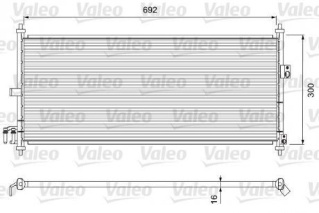 Радиатор кондиционера Valeo 817823