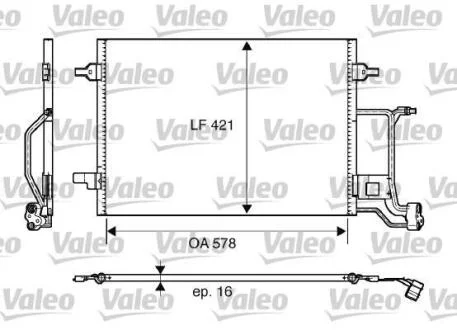 Фото 1 - радіатор кондиціонера AUDI A6 1.9-2.7 97-05 Valeo 817997 Радіатор кондиціонера AUDI A6 1.9-2.7 97-05 Valeo 817997 (фото 1)