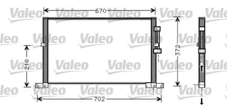 Радіатор кондиціонера Valeo 818023