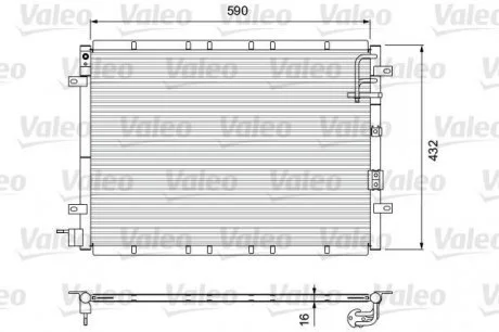 Радиатор кондиционера Valeo 818080 (фото 1)