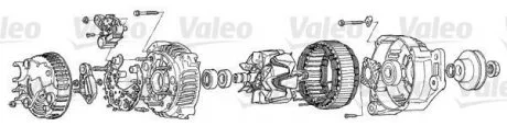 Фото генератор Valeo A13VI97 Генератор Valeo A13VI97