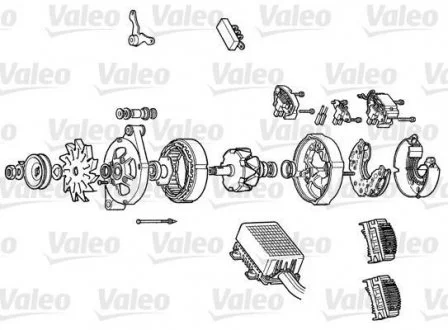 Фото генератор Valeo A14N135 Генератор Valeo A14N135