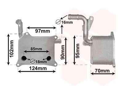 Фото радиатор масляный RS4/ A5/ A6/ Touareg 4.2i Van Wezel 03013705 Радиатор масляный RS4/ A5/ A6/ Touareg 4.2i Van Wezel 03013705