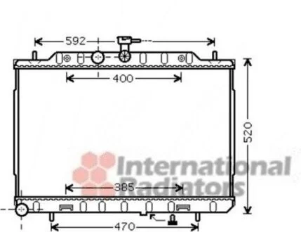 Фото радіатор охолодження NISSAN X-TRAIL 07>14 T31 Van Wezel 13002293 Радіатор охолодження NISSAN X-TRAIL 07>14 T31 Van Wezel 13002293