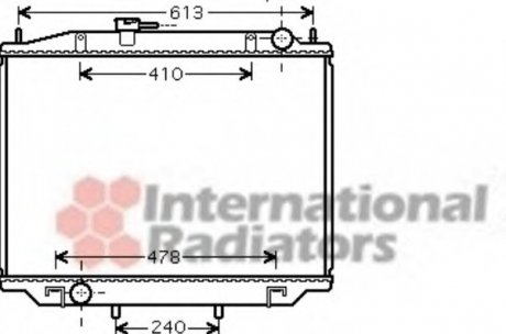 Радиатор охлаждения двигателя NISSAN TERRANO2 27TD MT 96-02 Van Wezel 13002300 (фото 1)