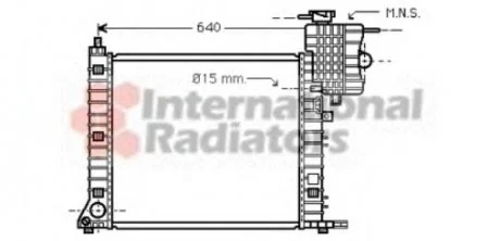 Радиатор (выр-во) Van Wezel 30002264
