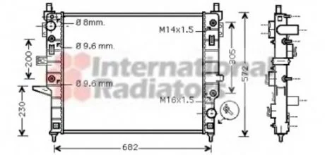 Радиатор (выр-во) Van Wezel 30002271