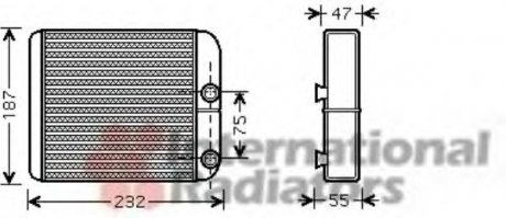 Теплообменник, отопление салона Van Wezel 32006186 (фото 1)