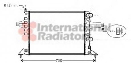 Радиатор охлаждения двигателя ASTRA G 1.2 MT -AC 98-04 Van Wezel 37002257 (фото 1)
