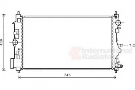 Радиатор, охлаждение двигателя Van Wezel 37002599 (фото 1)