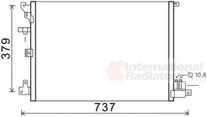 Фото конденсер кондиціонера VOLVO XC90 02 > 14 Van Wezel 59005152 Конденсер кондиціонера VOLVO XC90 02 > 14 Van Wezel 59005152