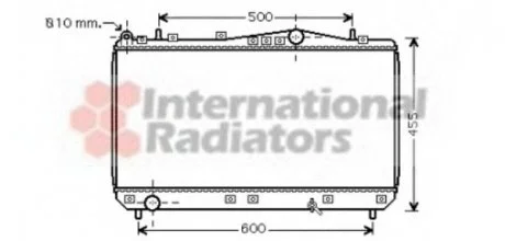Радіатор охолодження двигуна REZZO/TACUMA MT 00-04 Van Wezel 81002052 (фото 1)