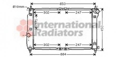 Радиатор (выр-во) Van Wezel 81002067