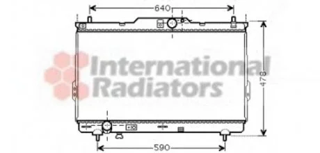 Фото радиатор охлождения SANTA FE 20TD MT 03-06 Van Wezel 82002113 Радиатор охлождения SANTA FE 20TD MT 03-06 Van Wezel 82002113
