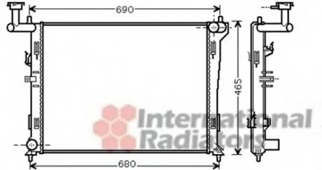 Радіатор охлодження Van Wezel 82002179 (фото 1)