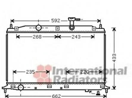 Фото радиатор охлаждения ACCENT3/VERNA3 14/16 05- Van Wezel 82002188 Радиатор охлаждения ACCENT3/VERNA3 14/16 05- Van Wezel 82002188