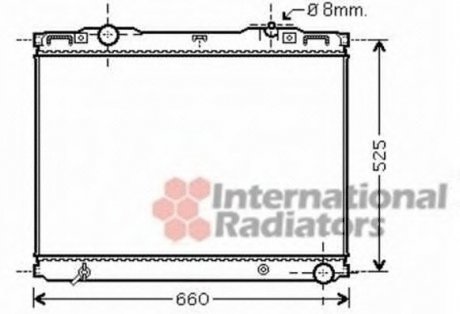 Радиатор охлаждения SORENTO 25CRDi MT 02- (выр-во) Van Wezel 83002133