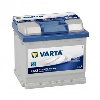 Аккумулятор 52Ah-12v ВD(C22) (207x175x190),R,EN470 !КАТ. -10% VARTA 552.400.047