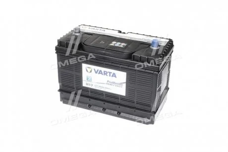 Аккумулятор 105Ah-12v PM Black(H17) (330х172х240), R,EN800 клеммы по центру VARTA 605 102 080
