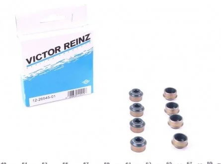 Набор сальников клапанов головки блока цилиндров двигателя VICTOR REINZ 12-26545-01