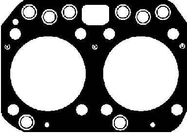Прокладка головки блока цилиндров двигателя (металлическая, многоч. VICTOR REINZ 61-27660-30