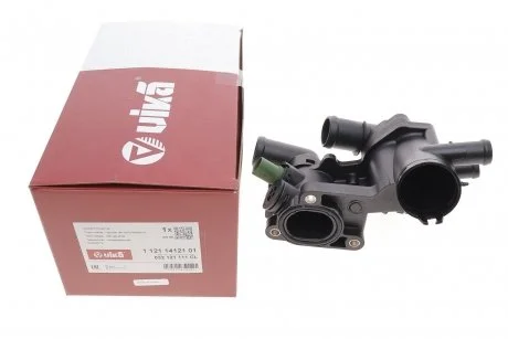 Корпус термостату з термостатом 80? VW Polo (01-09)/Audi A2 (00-05)/Seat Ibiza (02-09) VIKA 11211412101