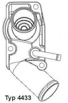 Термостат Opel Astra 2.0/2.2 DTI 99-05 / Zafira 2.0/2.2 DTI 00-05 WAHLER 4433.92D (фото 1)