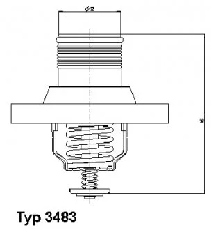 Термостат Citroen Fiat Lancia Peugeot WAHLER WA3483.89D