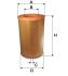 Фільтр повітряний /AM464 (WIX-Filtron) WIX FILTERS 42411E (фото 1)